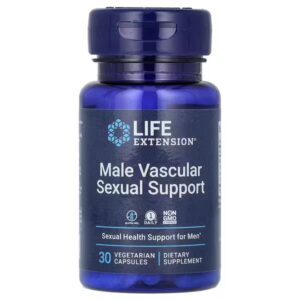 Life Extension, Male Vascular Support, 30 Vegetarian Capsules (100 mg per Capsule)